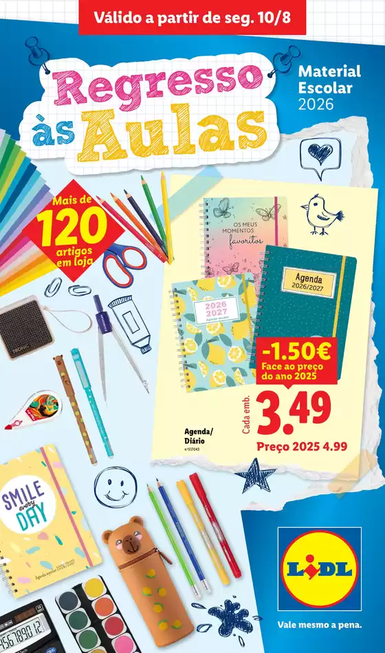 Catálogo Lidl | Regresso às aulas | 2026-08-07T00:00:00.000Z - 2026-09-14T00:00:00.000Z