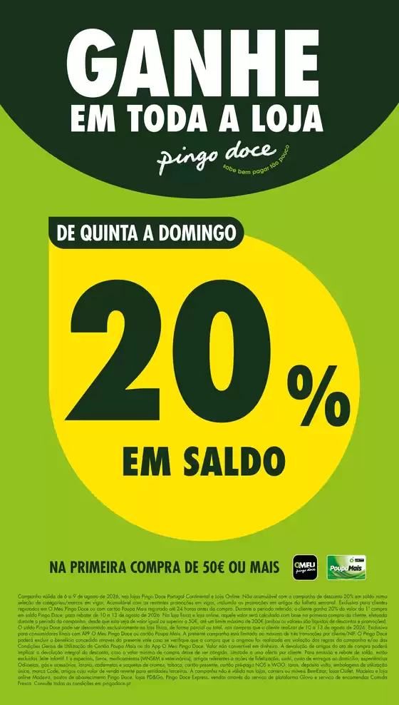 Folheto Pingo Doce em Boliqueime | Folheto Poupe Este Fim de Semana | 2026-08-07T00:00:00.000Z - 2026-08-09T00:00:00.000Z