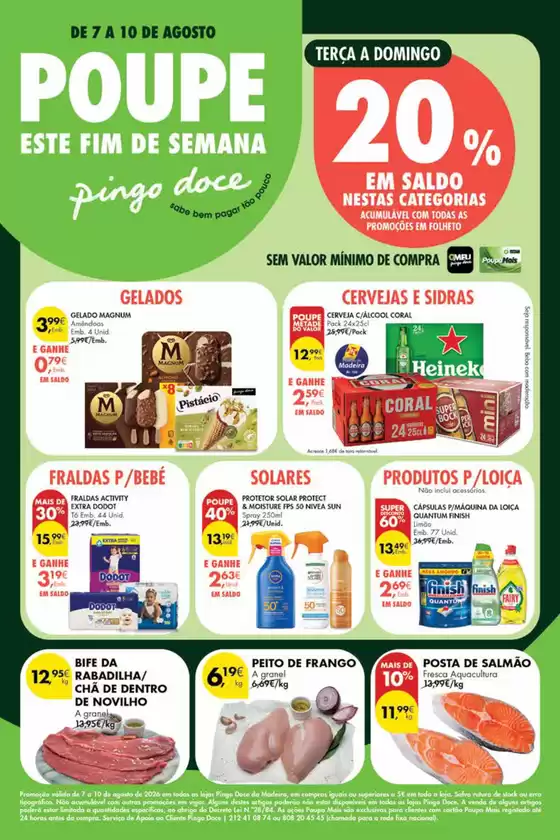 Folheto Pingo Doce em Boliqueime | Folheto Poupe Este Fim de Semana Madeira | 2026-08-07T00:00:00.000Z - 2026-08-10T00:00:00.000Z