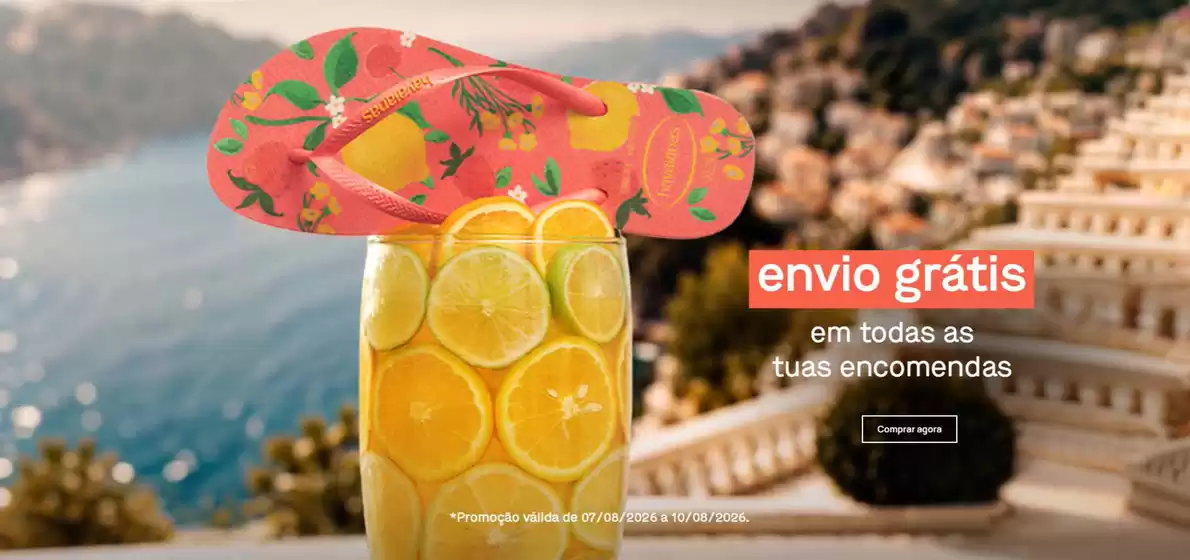 Catálogo Havaianas | Envio grátis | 2026-08-07T00:00:00.000Z - 2026-08-10T00:00:00.000Z