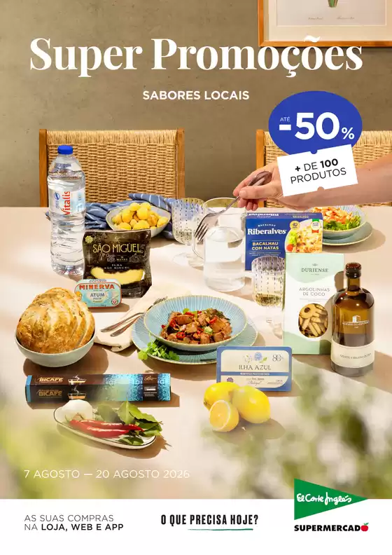 Folheto El Corte Inglés em Marinha Grande | Sabores Locais | 2026-08-07T00:00:00.000Z - 2026-08-20T00:00:00.000Z