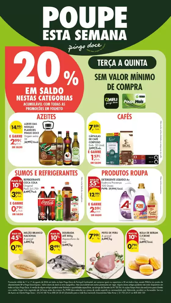 Catálogo Pingo Doce em Idanha-a-Nova | Folheto Poupe Esta Semana Lojas Grandes | 2026-08-11T00:00:00.000Z - 2026-08-17T00:00:00.000Z