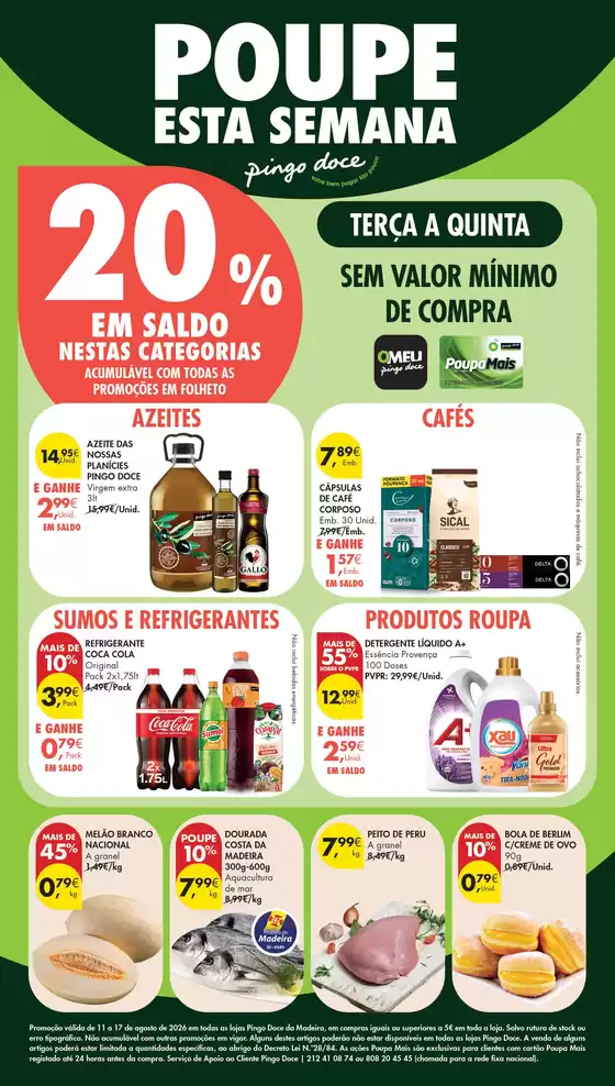 Catálogo Pingo Doce em Idanha-a-Nova | Folheto Poupe Esta Semana Madeira | 2026-08-11T00:00:00.000Z - 2026-08-17T00:00:00.000Z