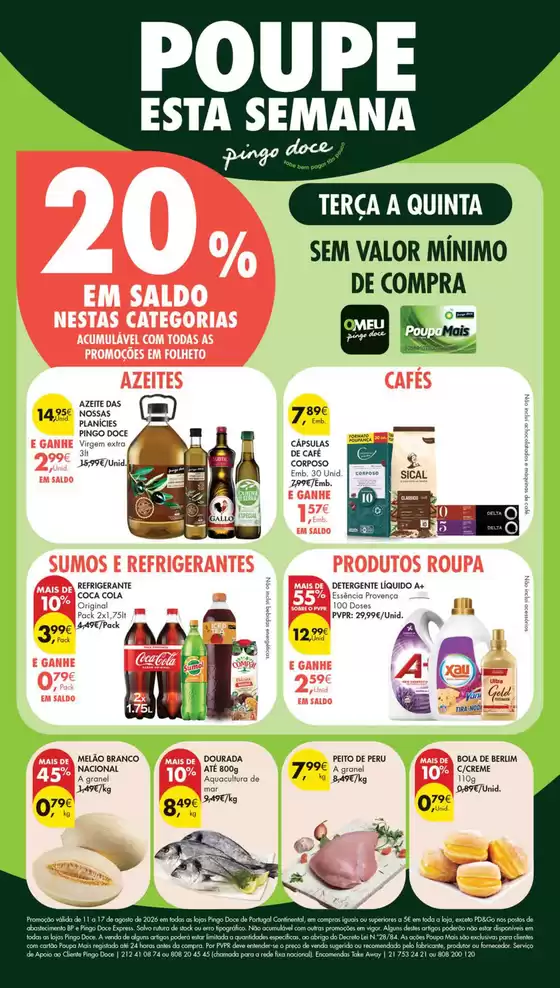 Catálogo Pingo Doce em Idanha-a-Nova | Folheto Poupe Esta Semana Lojas Médias | 2026-08-11T00:00:00.000Z - 2026-08-17T00:00:00.000Z