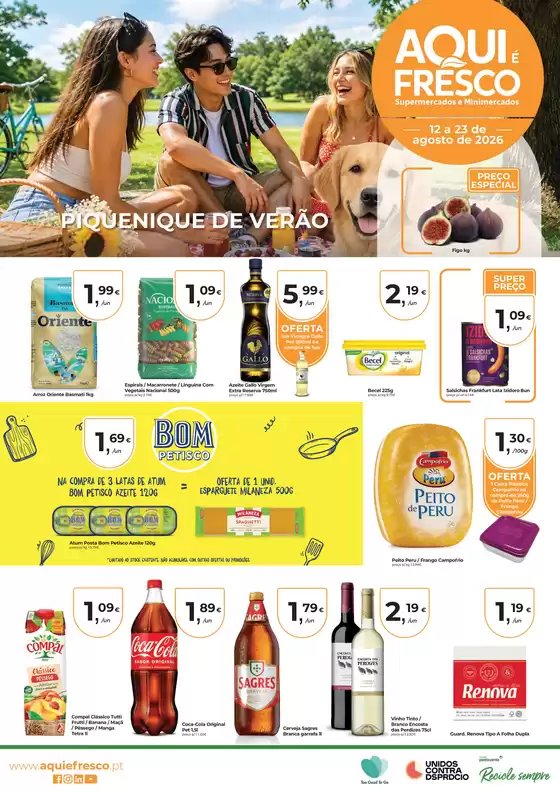Catálogo Aqui é Fresco em Pinheiro de Ázere | Folheto n16 Ago Piquenique de Verao | 2026-08-13T00:00:00.000Z - 2026-08-23T00:00:00.000Z