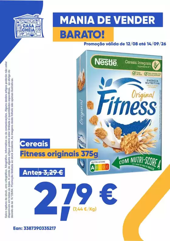 Catálogo Casa Cheia em Moreira (Porto) | Cereais | 2026-08-12T00:00:00.000Z - 2026-09-14T00:00:00.000Z