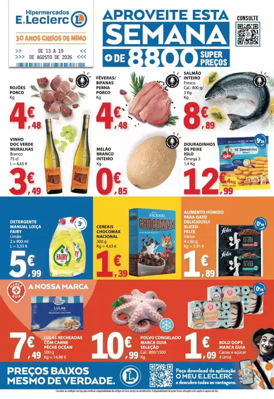 Catálogo E.Leclerc | Ofertas para caçadores de pechinchas | 2026-08-13T00:00:00.000Z - 2026-08-19T00:00:00.000Z