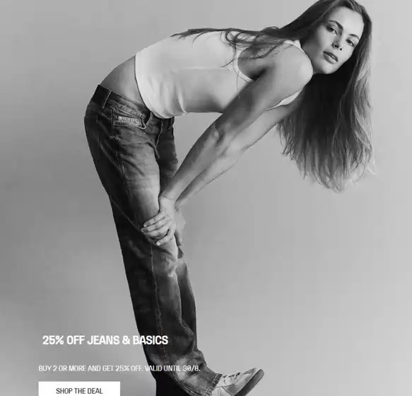 Catálogo Weekday | 25% off jeans & basics | 2026-08-13T00:00:00.000Z - 2026-08-30T00:00:00.000Z
