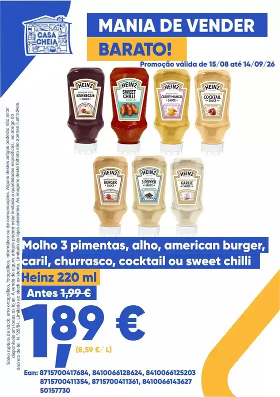 Catálogo Casa Cheia | As nossas melhores ofertas para si | 2026-08-15T00:00:00.000Z - 2026-09-14T00:00:00.000Z