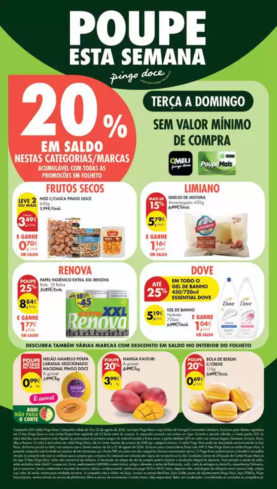 Catálogo Pingo Doce | Folheto Poupe Esta Semana Madeira | 2026-08-18T00:00:00.000Z - 2026-08-23T00:00:00.000Z