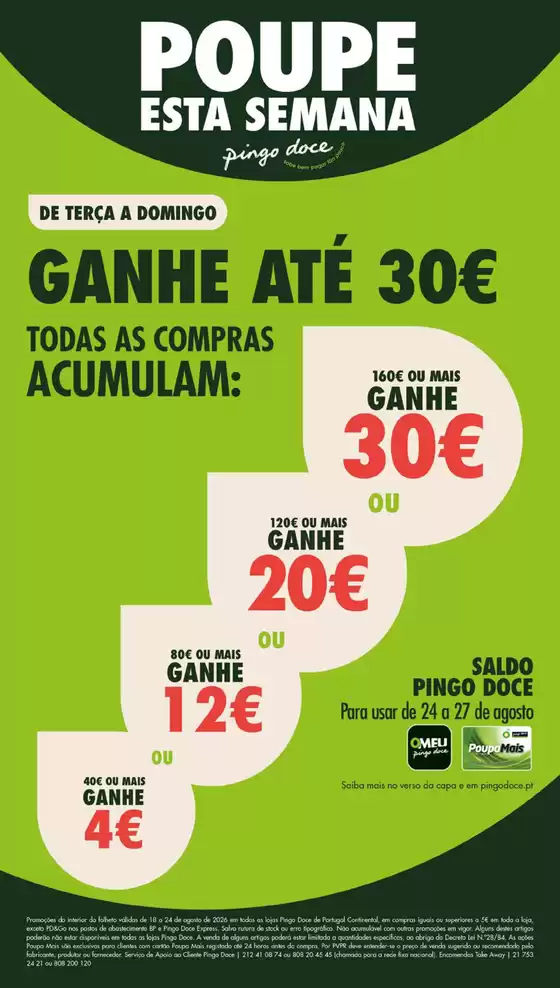 Folheto Pingo Doce em Rio Tinto | Folheto Poupe Esta Semana Lojas Grandes | 2026-08-18T00:00:00.000Z - 2026-08-24T00:00:00.000Z