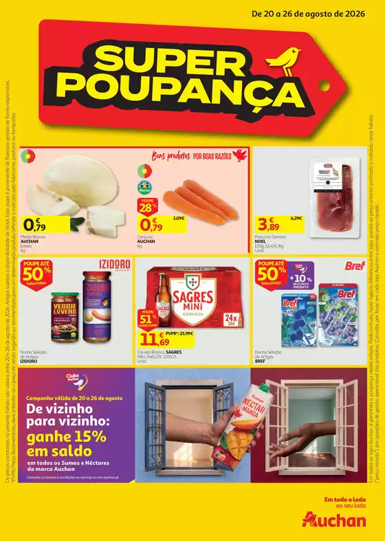 Catálogo Auchan em São Mamede de Coronado | Super Poupança | 2026-08-20T00:00:00.000Z - 2026-08-26T00:00:00.000Z