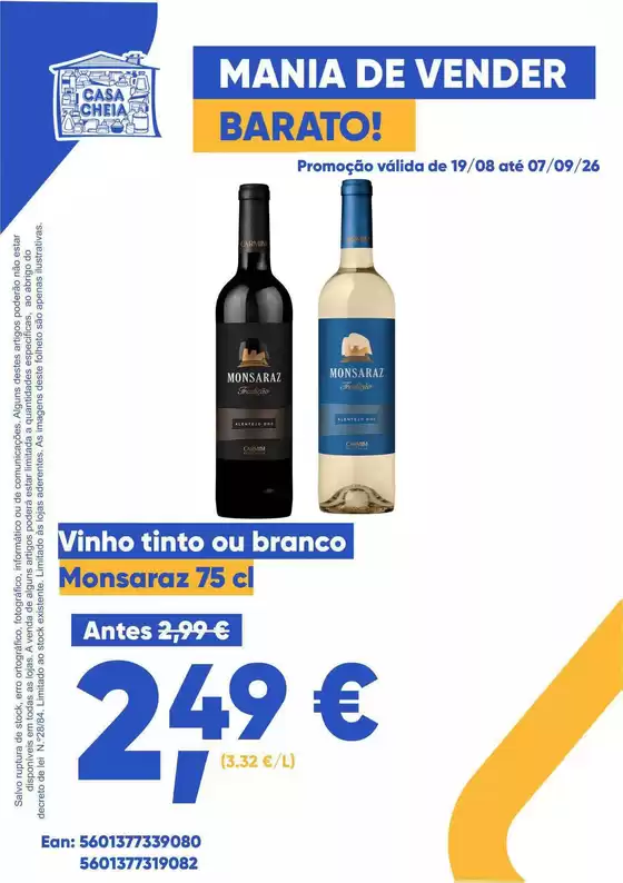 Catálogo Casa Cheia em São Miguel (Penela) | Melhores ofertas para todos os clientes | 2026-08-19T00:00:00.000Z - 2026-09-07T00:00:00.000Z