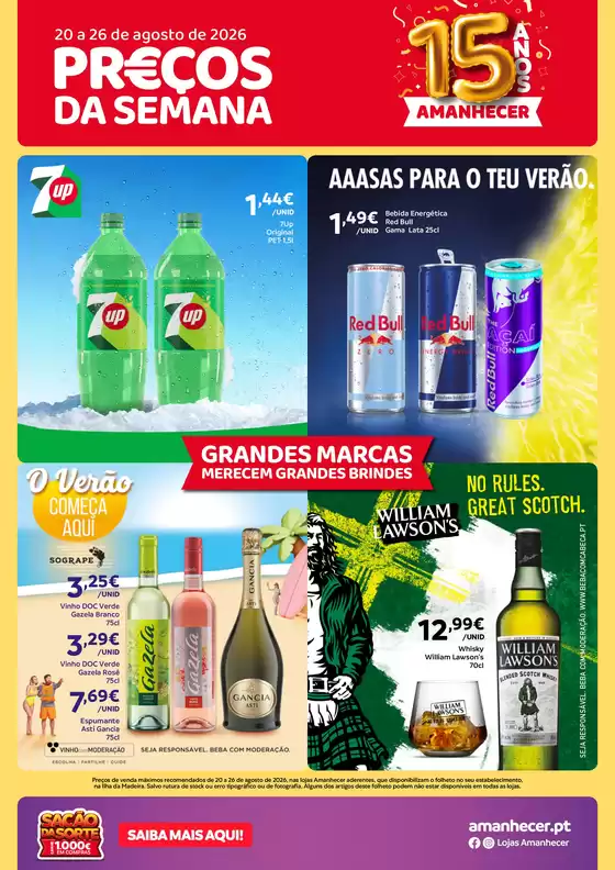 Catálogo Amanhecer em São Miguel (Penela) | Amanhecer - Madeira | 2026-08-20T00:00:00.000Z - 2026-08-26T00:00:00.000Z