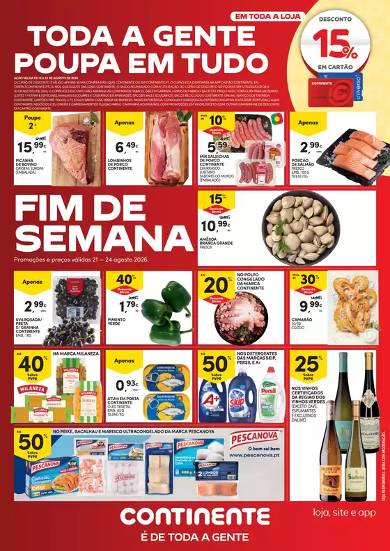 Catálogo Continente | Fim de Semana | 2026-08-14T00:00:00.000Z - 2026-08-24T00:00:00.000Z