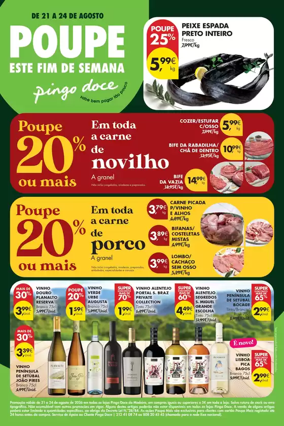 Catálogo Pingo Doce | Folheto Poupe Este Fim de Semana Madeira | 2026-08-21T00:00:00.000Z - 2026-08-24T00:00:00.000Z