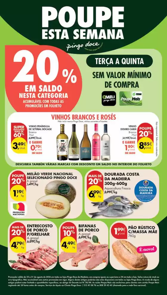 Folheto Pingo Doce em Trofa | Folheto Poupe Esta Semana Madeira | 2026-08-25T00:00:00.000Z - 2026-08-31T00:00:00.000Z