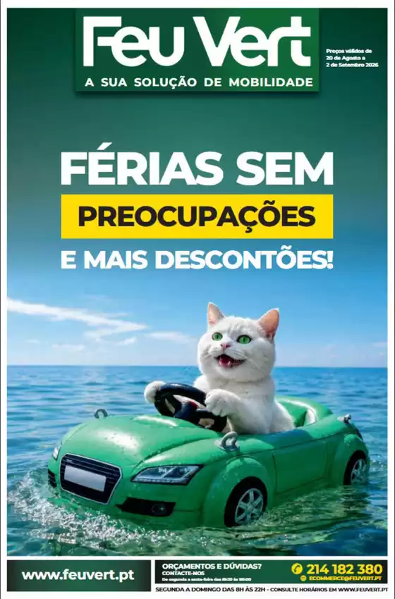 Catálogo Feu Vert | Férias SEM | 2026-08-25T00:00:00.000Z - 2026-09-02T00:00:00.000Z