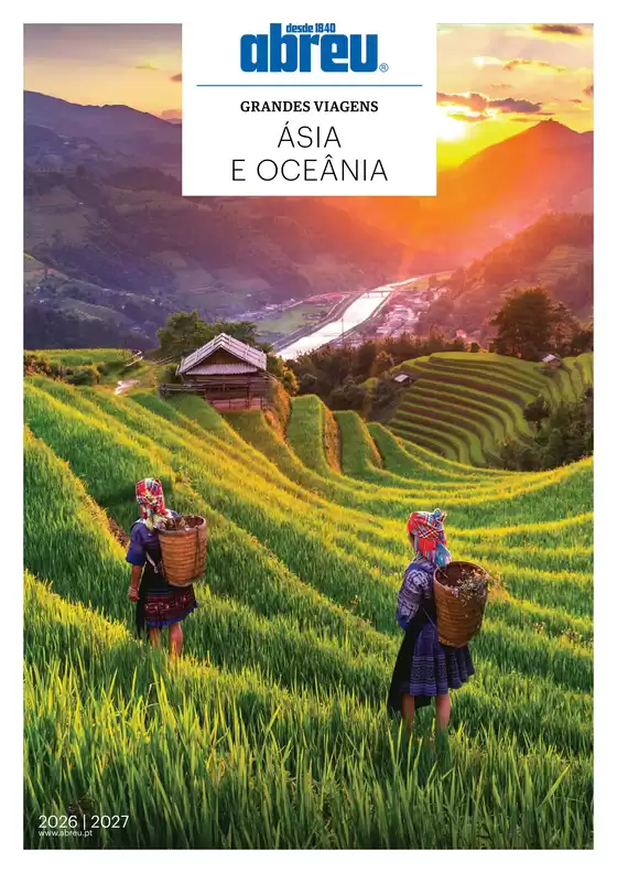 Folheto Abreu em Águeda | Abreu - GRANDES VIAGENS - Ásia e Oceânia | 2026-01-01T00:00:00.000Z - 2027-12-31T00:00:00.000Z