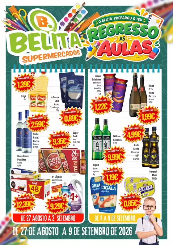 Folheto Belita Supermercados em Baixa da Banheira | 246 de 27 agosto a 9 setembro de 2026 WEB | 2026-08-27T00:00:00.000Z - 2026-09-09T00:00:00.000Z