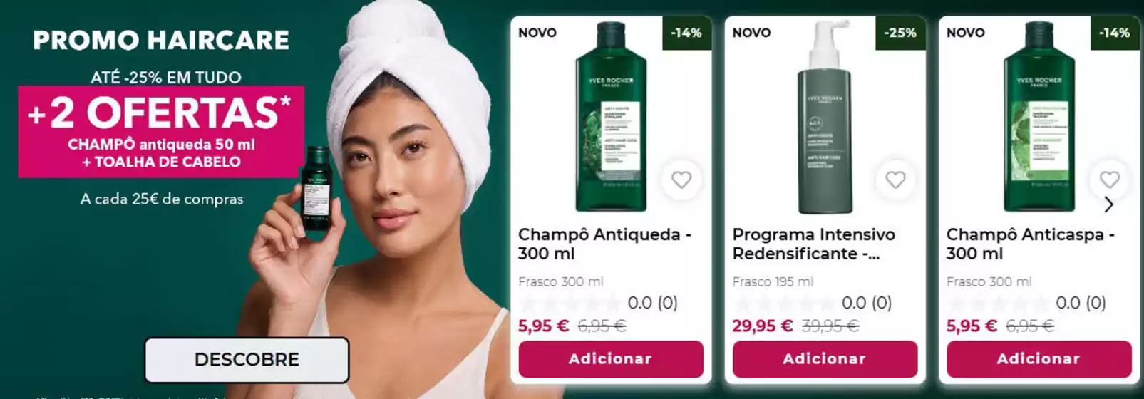Catálogo Yves Rocher em Couto do Mosteiro | Promo haircare | 2026-08-27T00:00:00.000Z - 2026-09-23T00:00:00.000Z