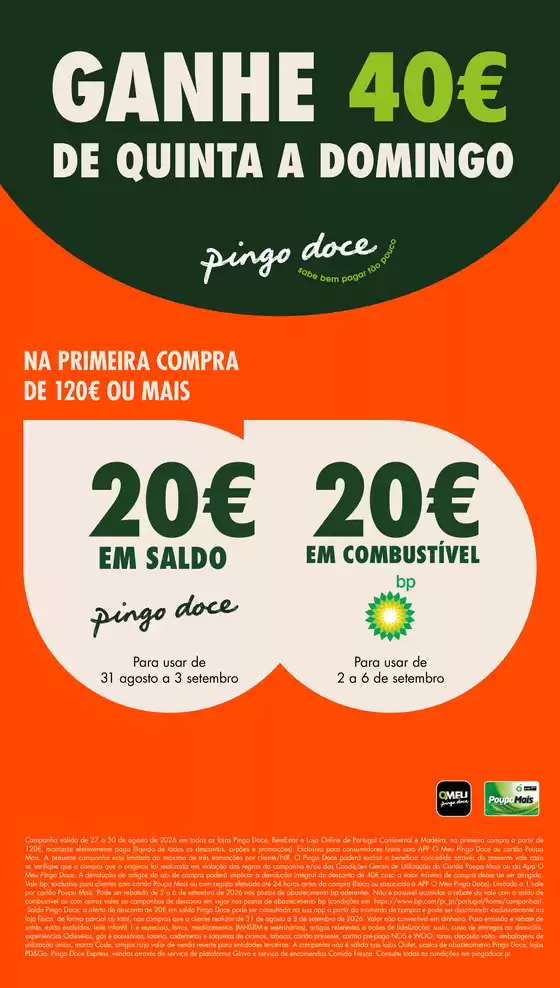 Catálogo Pingo Doce | Folheto Poupe Este Fim de Semana | 2026-08-27T00:00:00.000Z - 2026-09-06T00:00:00.000Z