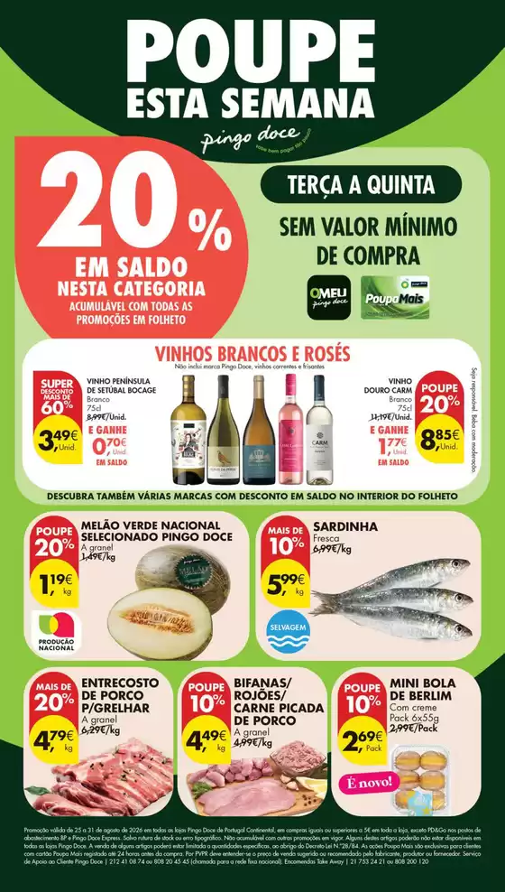 Folheto Pingo Doce em | Folheto Poupe Esta Semana Lojas Pequenas | 2026-08-25T00:00:00.000Z - 2026-08-31T00:00:00.000Z