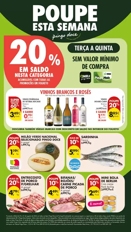 Folheto Pingo Doce em Carcavelos | Folheto Poupe Esta Semana Lojas Grandes | 2026-08-28T00:00:00.000Z - 2026-08-31T00:00:00.000Z
