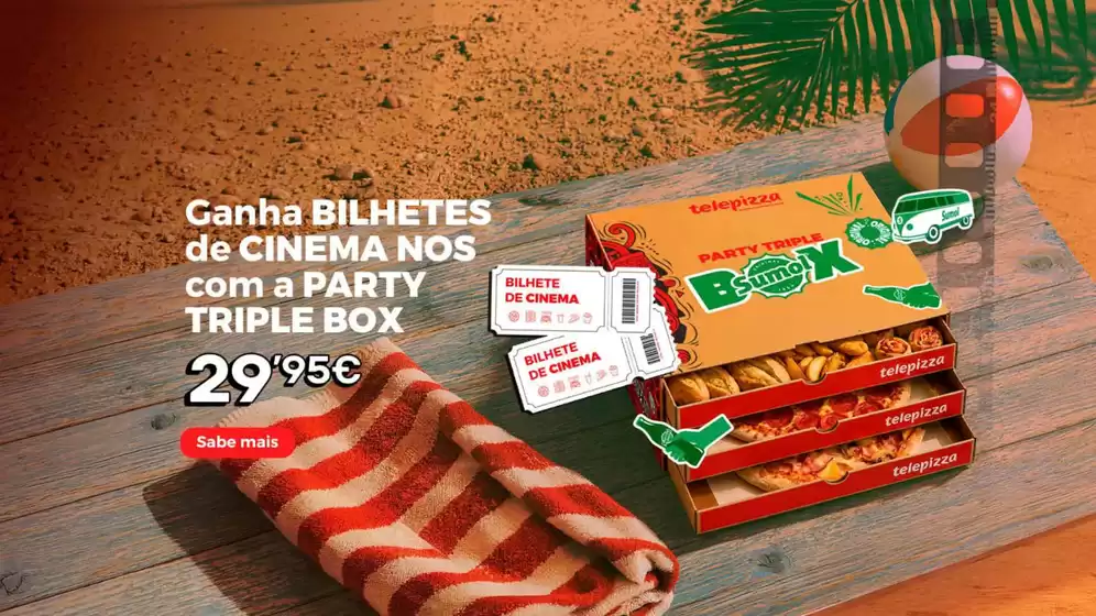 Folheto Telepizza em Vila Nova de Gaia | Promoções | 2026-08-28T00:00:00.000Z - 2026-09-11T00:00:00.000Z