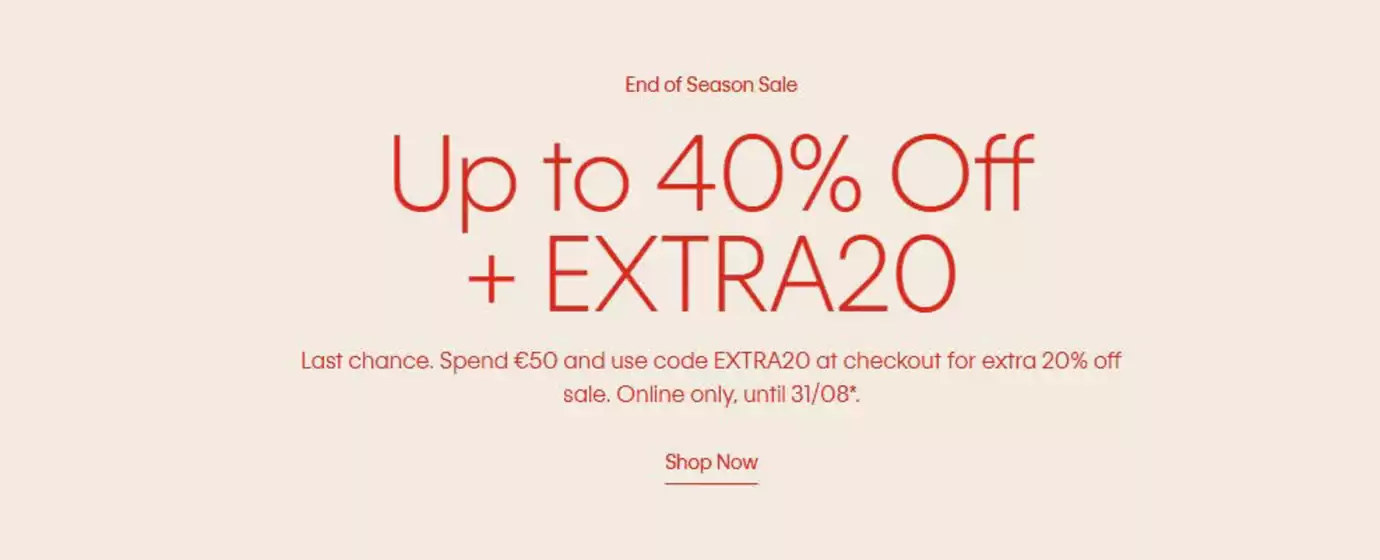 Catálogo Calvin klein | Up to 40% off + extra20 | 2026-08-31T00:00:00.000Z - 2026-08-31T00:00:00.000Z