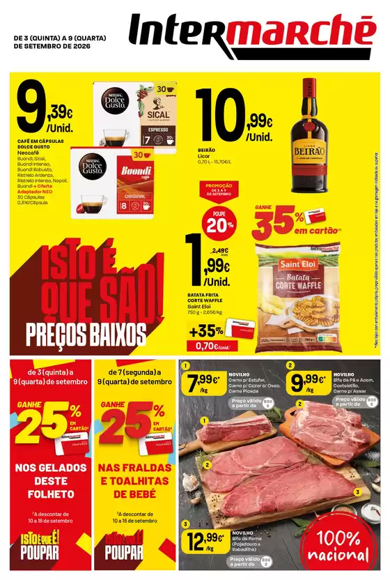 Catálogo Intermarché em Friestas | Isto é que são preços BAIXOS! | 2026-09-03T00:00:00.000Z - 2026-09-09T00:00:00.000Z