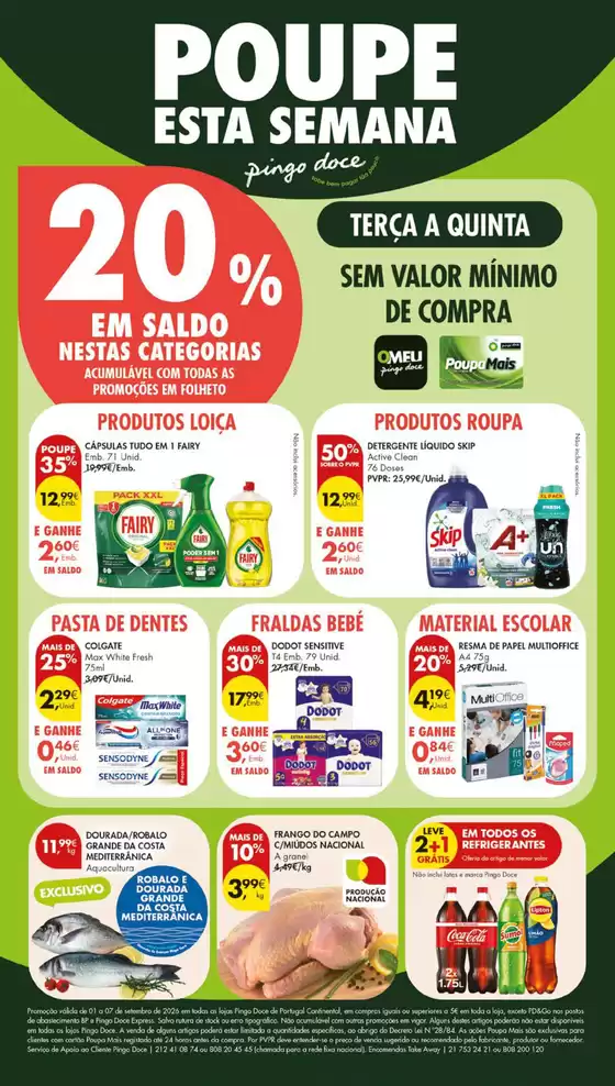 Folheto Pingo Doce em Feijó | Folheto Poupe Esta Semana Lojas Grandes | 2026-09-01T00:00:00.000Z - 2026-09-07T00:00:00.000Z