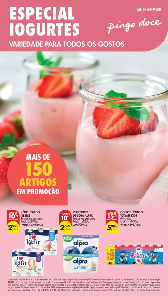 Folheto Pingo Doce em Feijó | Folheto Especial Iogurtes | 2026-09-01T00:00:00.000Z - 2026-09-14T00:00:00.000Z