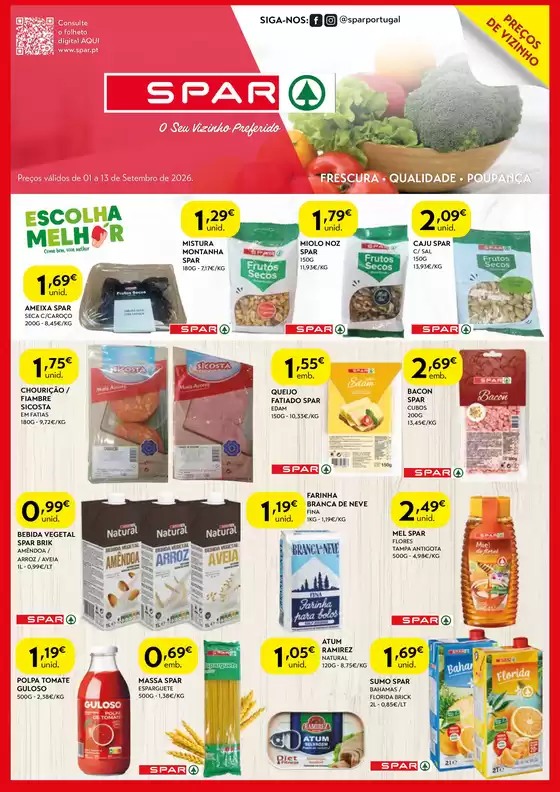 Folheto SPAR em Pousos | Ofertas especiais atrativas para todos | 2026-09-01T00:00:00.000Z - 2026-09-13T00:00:00.000Z