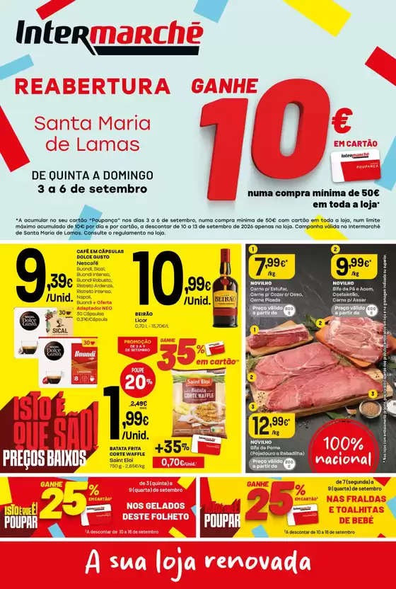 Catálogo Intermarché em São Paio de Oleiros | Isto é que são preços BAIXOS! | 2026-09-03T00:00:00.000Z - 2026-09-09T00:00:00.000Z