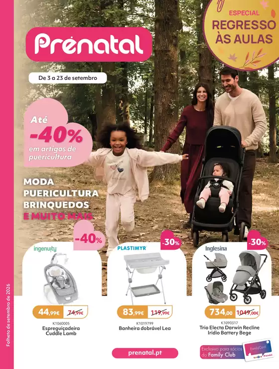 Folheto Prénatal em Cabanas de Torres | ESPECIAL REGRESSO ÀS AULAS | 2026-09-03T00:00:00.000Z - 2026-09-23T00:00:00.000Z