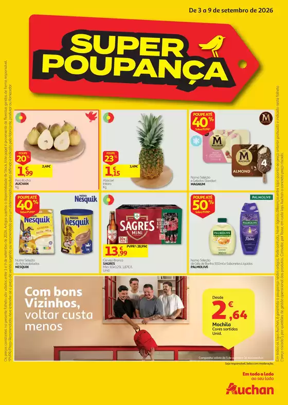 Catálogo Auchan em Cercosa | Super Poupança | 2026-09-03T00:00:00.000Z - 2026-09-09T00:00:00.000Z