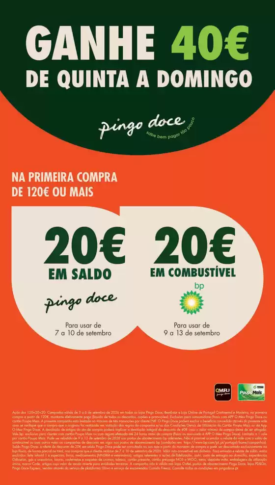 Catálogo Pingo Doce em Vermoim (Maia) | Folheto Poupe Esta Semana Lojas Pequenas | 2026-09-03T00:00:00.000Z - 2026-09-13T00:00:00.000Z