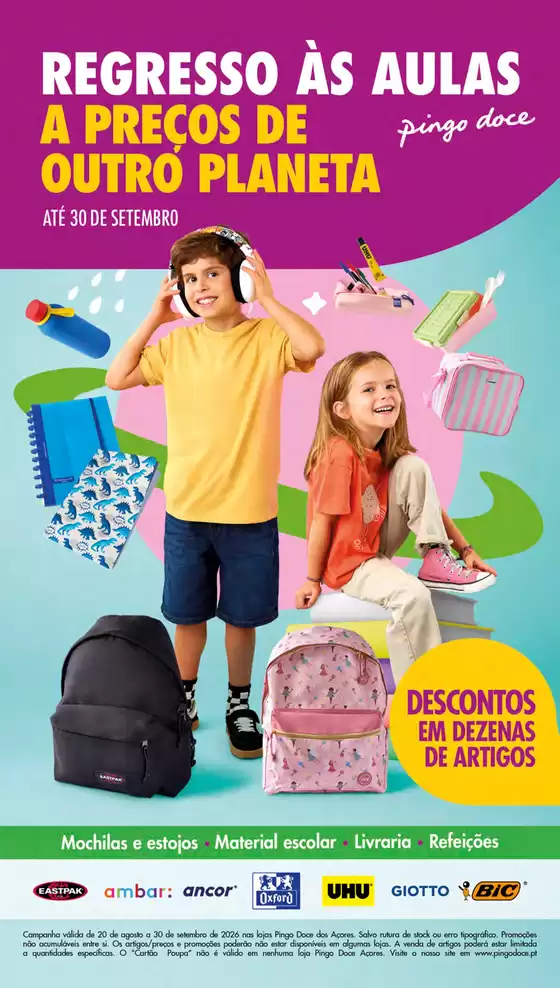 Folheto Pingo Doce em Lamego | Folheto Regresso às Aulas Açores | 2026-09-03T00:00:00.000Z - 2026-09-30T00:00:00.000Z