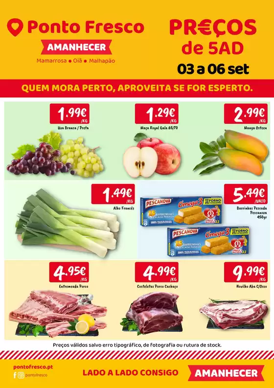 Folheto Ponto Fresco em Lamego | Folheto Preços de 5ª a domingo | 2026-09-03T00:00:00.000Z - 2026-09-06T00:00:00.000Z
