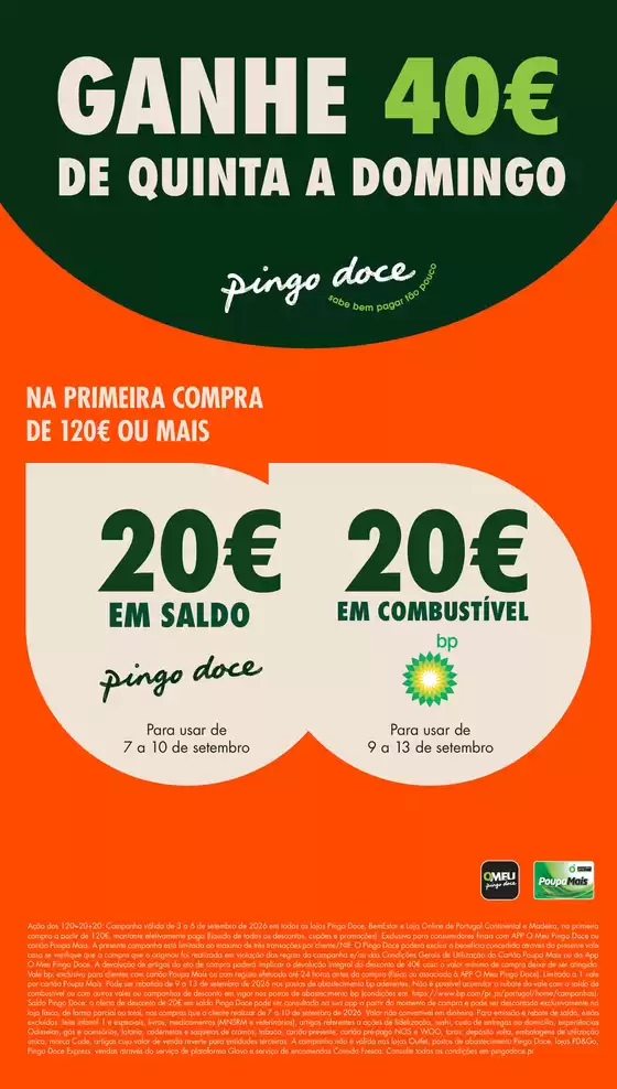 Catálogo Pingo Doce em Santo Estêvao (TAVIRA) | Folheto Poupe Este Fim de Semana | 2026-09-04T00:00:00.000Z - 2026-09-13T00:00:00.000Z