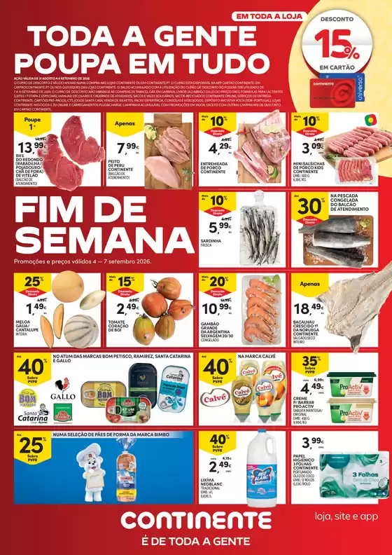 Catálogo Continente Bom dia | Fim de Semanal | 2026-09-04T00:00:00.000Z - 2026-09-07T00:00:00.000Z