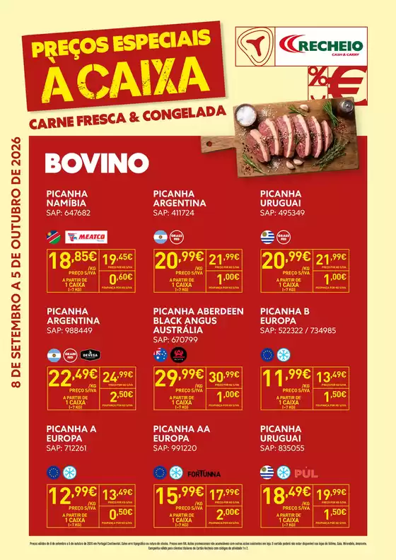Catálogo Recheio | Recheio Folheto Carne Fresca Congelada | 2026-09-09T00:00:00.000Z - 2026-10-05T00:00:00.000Z