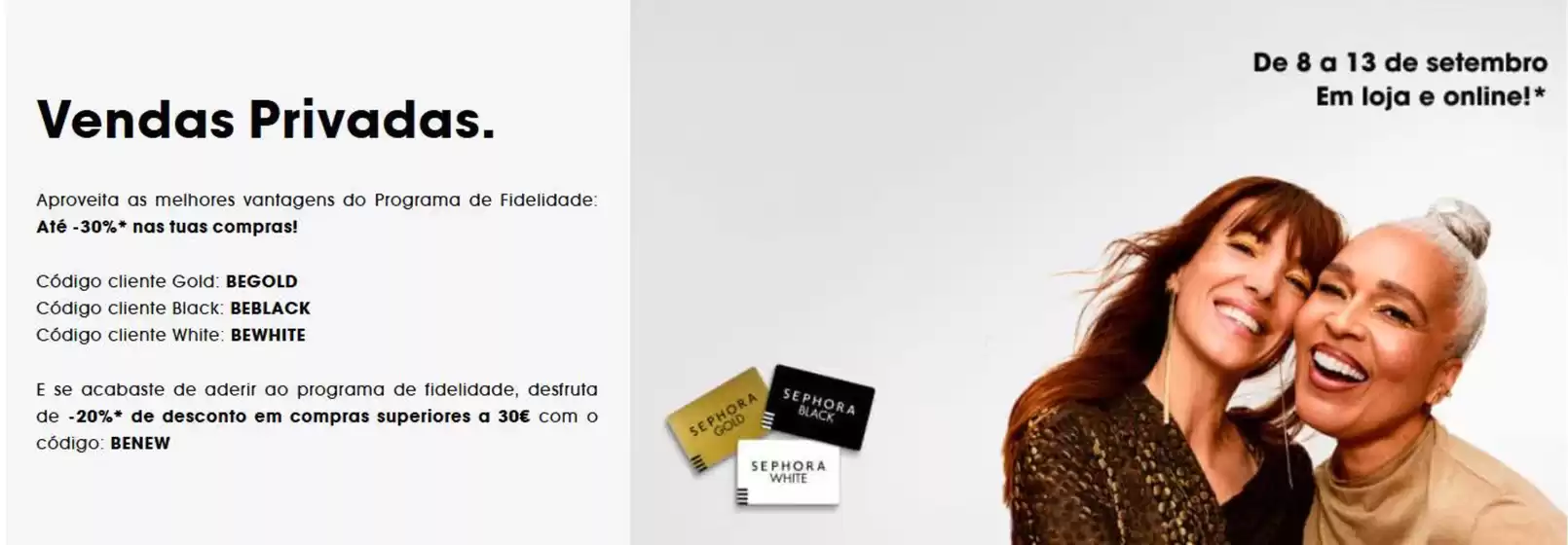 Catálogo Sephora em Fátima | Vendas Privadas. | 2026-09-09T00:00:00.000Z - 2026-09-13T00:00:00.000Z