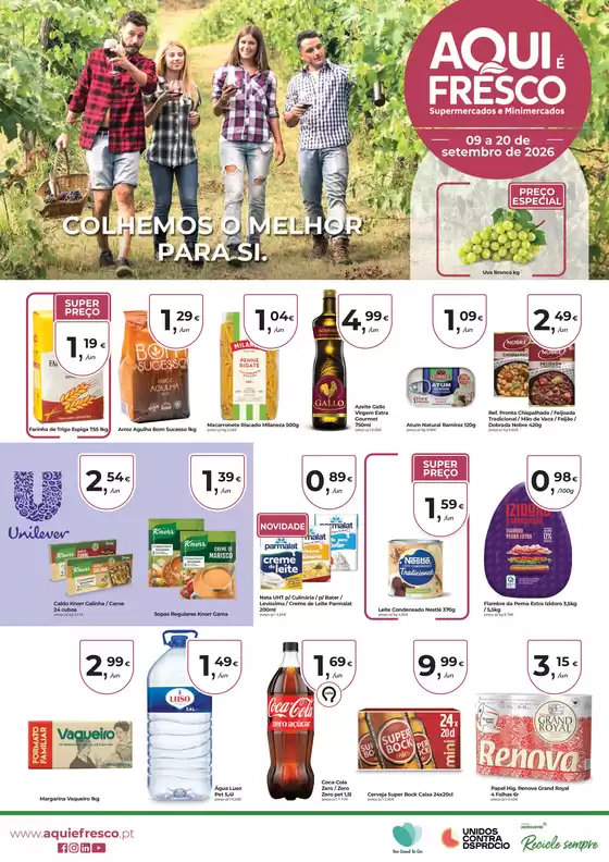 Catálogo Aqui é Fresco | Folheto n18 Set Colhemos o Melhor para Si | 2026-09-09T00:00:00.000Z - 2026-09-20T00:00:00.000Z