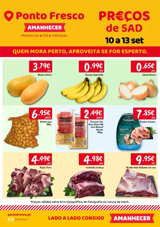 Catálogo Ponto Fresco | Folheto Preços de 5ª a domingo | 2026-09-10T00:00:00.000Z - 2026-09-13T00:00:00.000Z