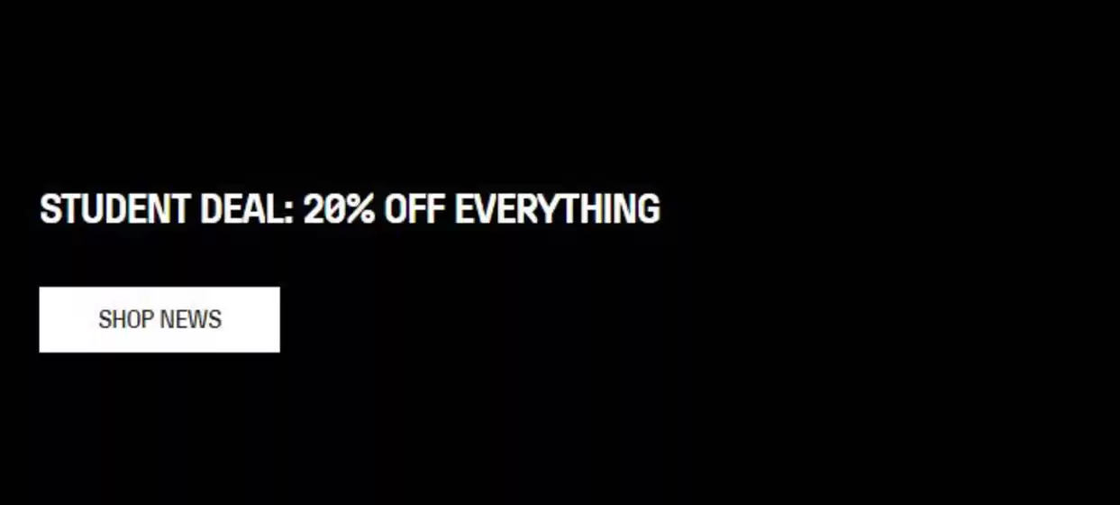 Catálogo Weekday | Student deal: 20% off everything | 2026-09-14T00:00:00.000Z - 2026-09-28T00:00:00.000Z