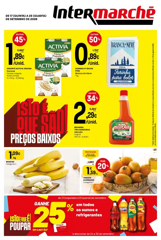 Catálogo Intermarché | Isto é que são preços BAIXOS. | 2026-09-17T00:00:00.000Z - 2026-09-23T00:00:00.000Z