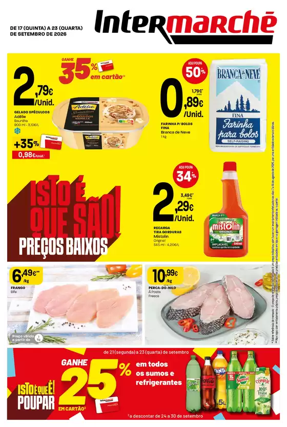 Folheto Intermarché em Monchique | Isto é que são preços BAIXOS | 2026-09-17T00:00:00.000Z - 2026-09-23T00:00:00.000Z