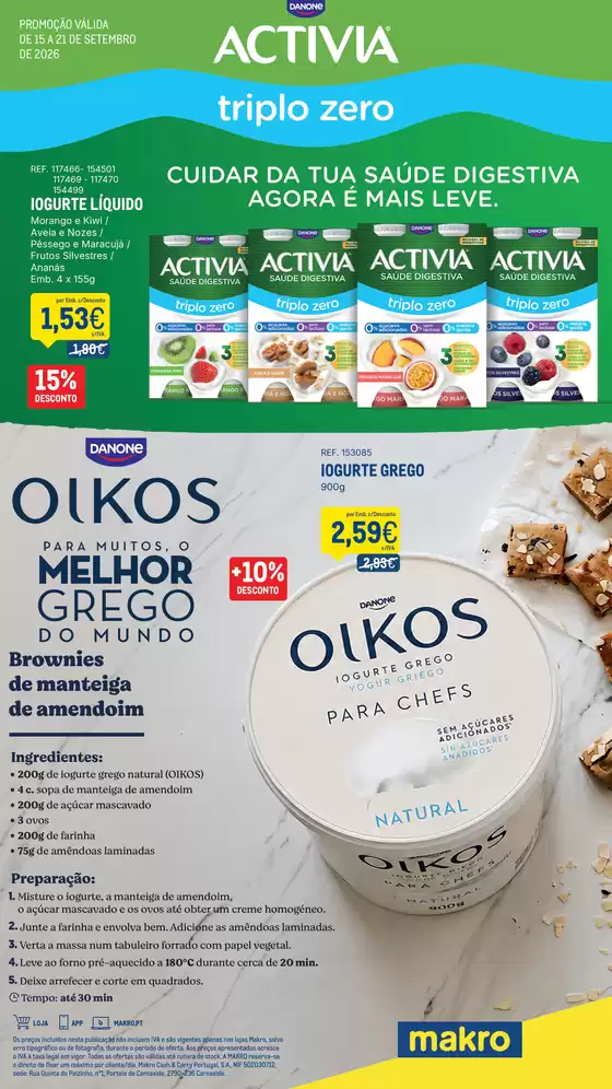 Folheto Makro em Vendas Novas | Folheto Danone | 2026-09-16T00:00:00.000Z - 2026-09-21T00:00:00.000Z
